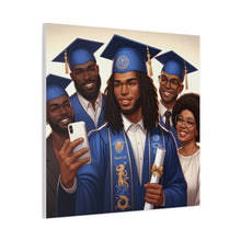 Load image into Gallery viewer, Graduation Canvas Print, Family Celebration Wall Art, Gift for Grads, Personalized Decor, Graduation Ceremony Keepsake
