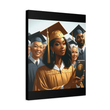 Load image into Gallery viewer, Graduation Canvas Art, Graduation Gift for Her, High School Graduation Decor, College Grad Wall Art, Inspirational Graduation Gift
