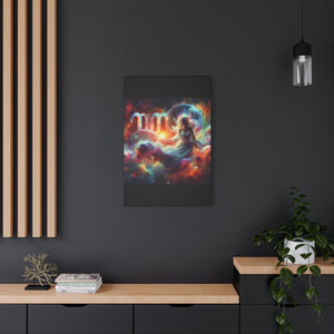 Cosmic Virgo Wall Art, Zodiac Decor, Astrology Canvas Print, Horoscope Gift, Spiritual Home Decor, Celestial Artwork