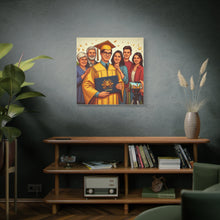 Load image into Gallery viewer, Graduation Canvas Wall Art, Family Celebration Decor, Gift for Graduates, Home Decoration, Personalized Memory
