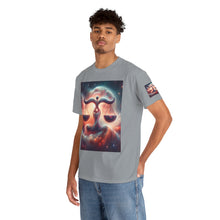 Load image into Gallery viewer, Cosmic Libra Justice Tee, Celestial Balance Shirt, Astrology Themed T-Shirt, Gift for Science Lovers, Unisex Heavy Cotton Tee
