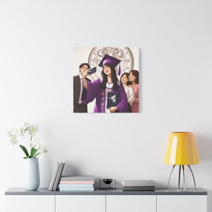 Graduation Canvas Art Print, Perfect Gift for Graduates, Wall Decor for Celebration, Home Office Decoration, Unique Graduation Gift