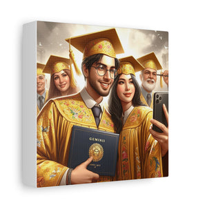 Graduation Celebration Canvas Wall Art, Perfect Gift for Graduates, Home Decor, Graduation Party Decor, Unique Graduation Memory