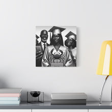 Load image into Gallery viewer, Graduation Family Canvas Art, Graduation Gift, Wall Decor, Education Celebration, Black History Month, Motivational Art
