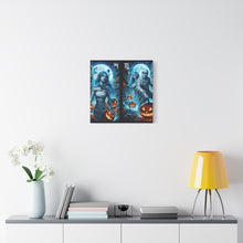 Load image into Gallery viewer, Aquarius Halloween Canvas Wall Art, Spooky Decor, Unique Gift, Home Decoration, Witch Theme Art, Perfect for Fall, Mysterious Vibe
