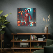 Load image into Gallery viewer, Canvas Wall Art, Aries Decor, Zodiac Gift, Home Wall Decor, Astrological Artwork
