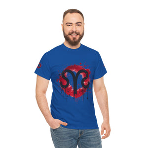 Bold Graphic Aries T-Shirt, Unisex Tee for Astrology Lovers, Unique Gift for Birthdays, Casual Wear, Statement Piece