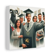 Load image into Gallery viewer, Graduation Canvas Print, Gift for Grads, Wall Art for Celebrations, Proud Graduate Decor, Customizable Artwork

