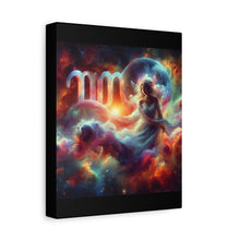 Load image into Gallery viewer, Cosmic Virgo Wall Art, Zodiac Decor, Astrology Canvas Print, Horoscope Gift, Spiritual Home Decor, Celestial Artwork
