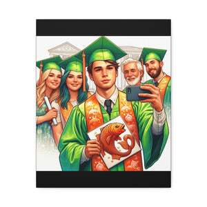 Graduation Canvas Print, Customizable Wall Art, Gift for Graduates, Celebration Decor, High School Graduation