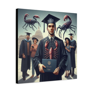Graduation Canvas Art, Unique Artwork for Graduates, Funny Graduation Gift, Family Keepsake, Wall Decor