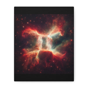 Celestial Canvas Wall Art, Starry Decor, Zodiac Home Accent, Gift for Astrology Lovers, Galaxy Art Print, Cosmic Wall Decor