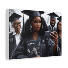 Load image into Gallery viewer, Graduation Canvas Art, Personalized Graduate Gift, Wall Decor, Black Girl Graduation, College Graduate, Inspirational Home Decor
