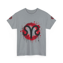 Load image into Gallery viewer, Bold Graphic Aries T-Shirt, Unisex Tee for Astrology Lovers, Unique Gift for Birthdays, Casual Wear, Statement Piece
