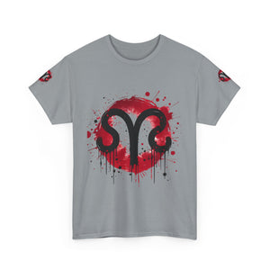 Bold Graphic Aries T-Shirt, Unisex Tee for Astrology Lovers, Unique Gift for Birthdays, Casual Wear, Statement Piece