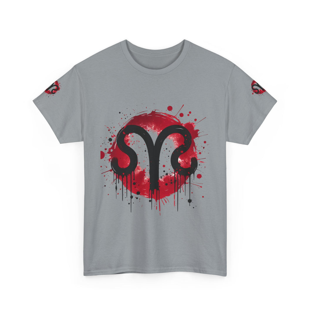 Bold Graphic Aries T-Shirt, Unisex Tee for Astrology Lovers, Unique Gift for Birthdays, Casual Wear, Statement Piece