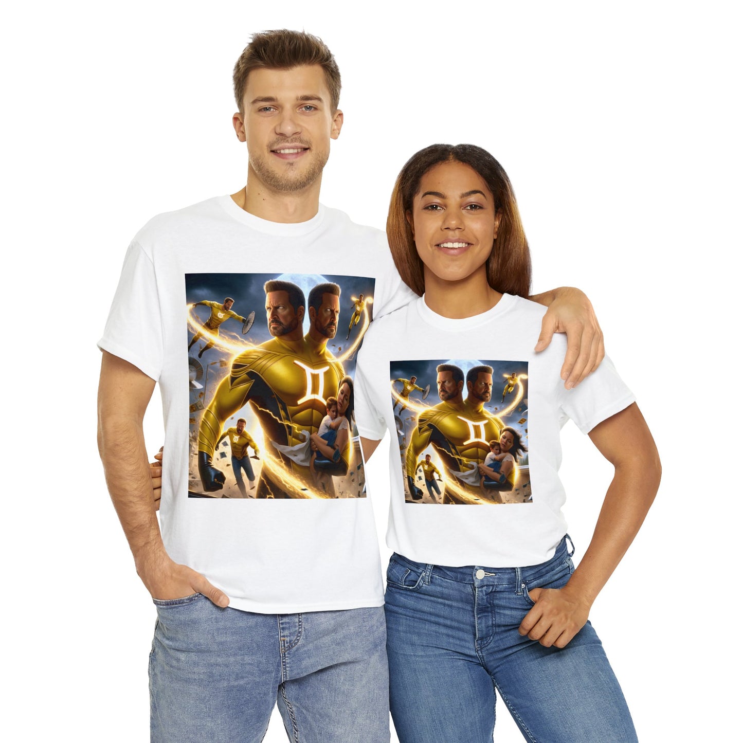 Gemini Father's Day (5) Unisex Heavy Cotton Tee