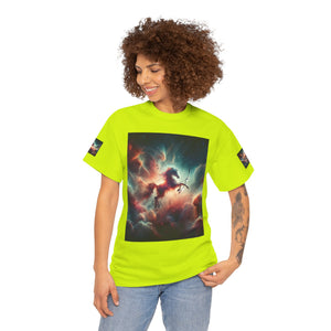 Sagittarius Galactic Unicorn Tee - Unisex Cotton T-Shirt for Cosmic Lovers, Fantasy Fans, Trendy Apparel, Astral War Merch, Gift for All Occasions
