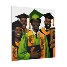 Load image into Gallery viewer, Graduation Canvas Print, Celebratory Artwork for Graduates, Stylish Home Decor, Gift for Graduates, Unique Wall Art
