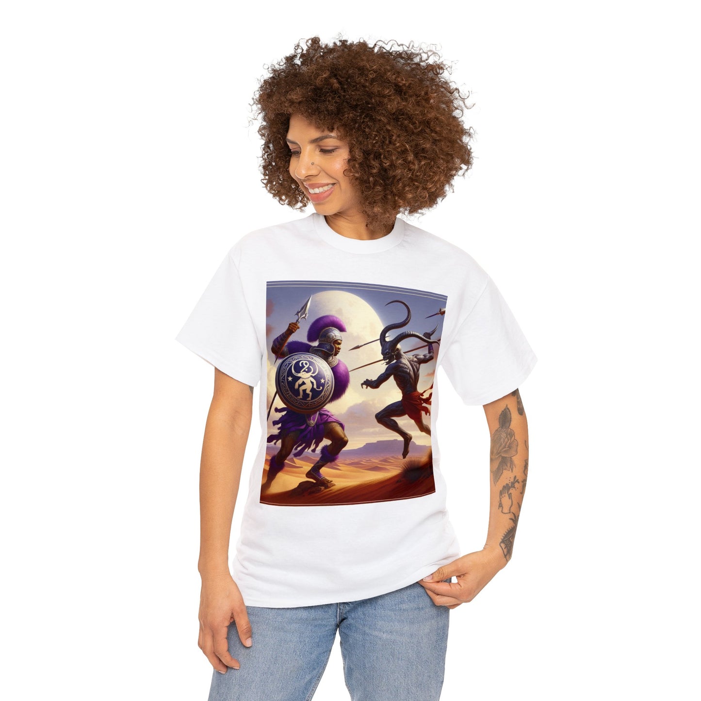 Sagittarius Zulu (4) Unisex Heavy Cotton Tee