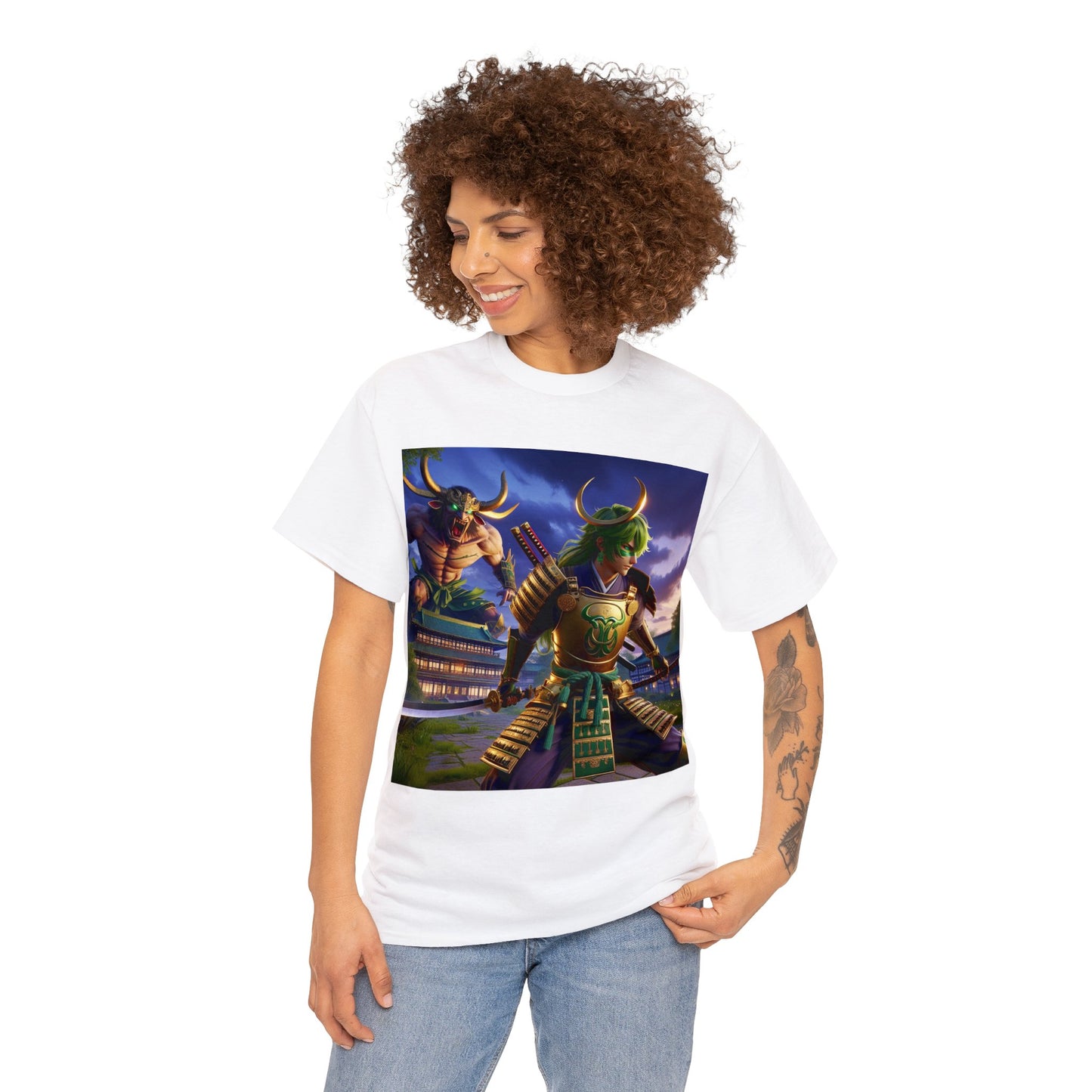 Samurai Taurus (2) Unisex Heavy Cotton Tee