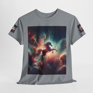 Sagittarius Galactic Unicorn Tee - Unisex Cotton T-Shirt for Cosmic Lovers, Fantasy Fans, Trendy Apparel, Astral War Merch, Gift for All Occasions