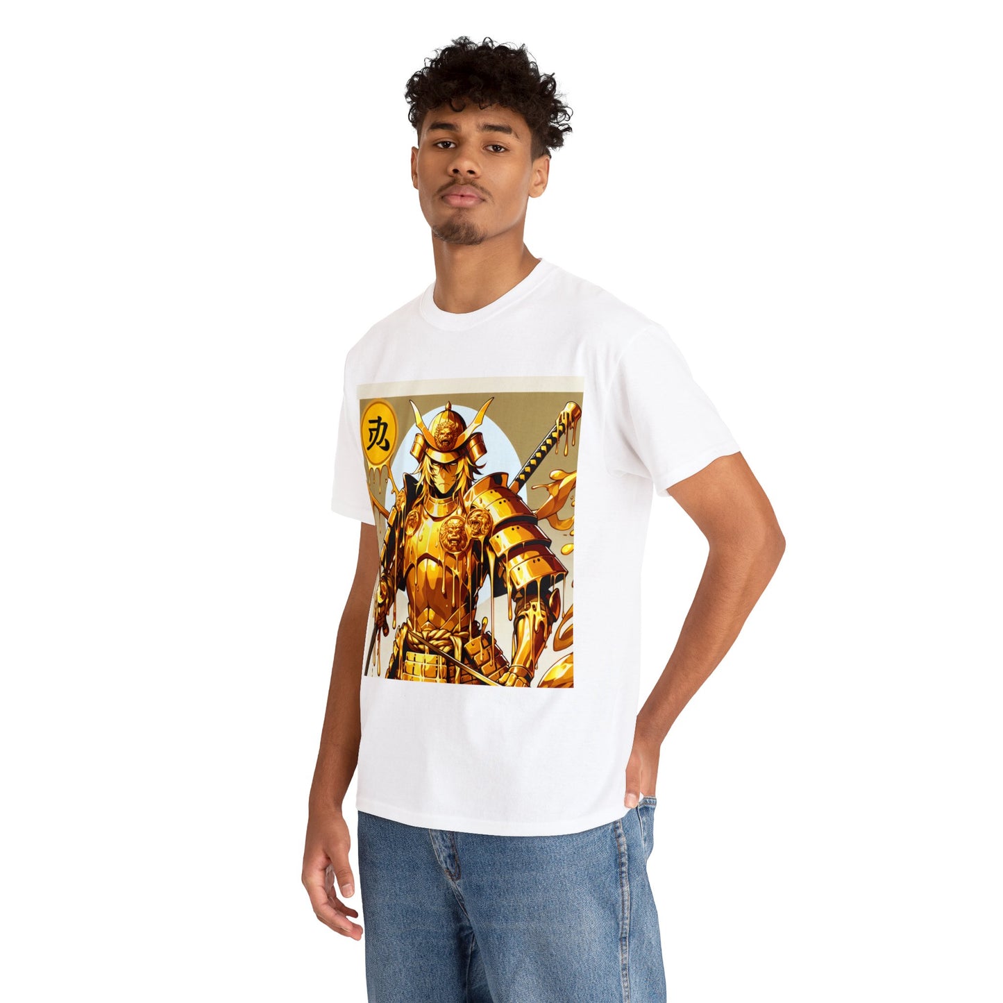 Samurai Leo (3) Unisex Heavy Cotton Tee