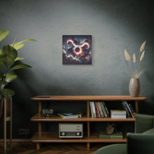 Load image into Gallery viewer, Cosmic Taurus Canvas Art, Zodiac Decor, Astrology Wall Hanging, Gift for Taurus, Home Decor, Space Art

