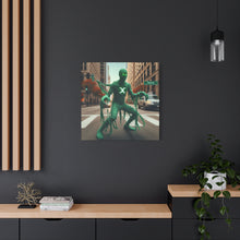 Load image into Gallery viewer, Canvas Print - Halloween Taurus Astrology Mummy
