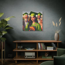 Load image into Gallery viewer, Graduation Canvas Print, Personalized Gift, Wall Art for Graduate, Celebration Decor, Matriculation Memory

