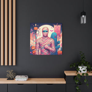 Canvas Art - Halloween Libra Astrology Mummy