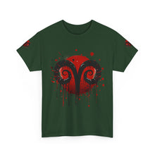 Load image into Gallery viewer, Aries Heart Tee, Unisex Heavy Cotton T-Shirt, Astrology Gift, Birthday Present, Graphic Tee, Casual Wear, Unique Design
