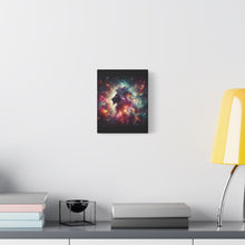 Load image into Gallery viewer, Cosmic Lion Canvas Art, Wall Decor, Galaxy Artwork, Home Decor, Unique Gift for Art Lovers, Space Theme
