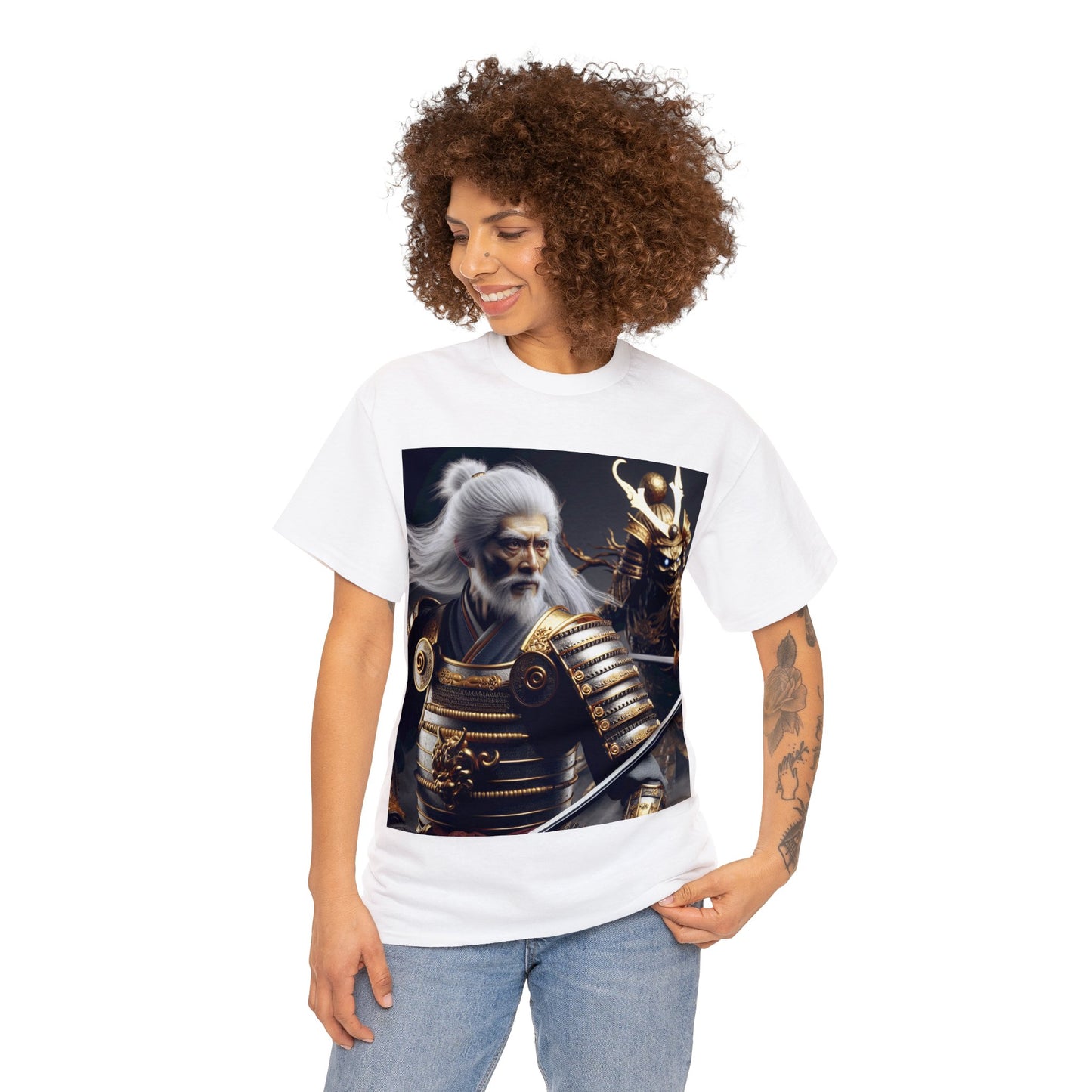 Samurai Cancer (4) Unisex Heavy Cotton Tee