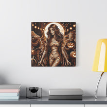 Load image into Gallery viewer, Canvas Wall Art: Halloween Virgo Astrology Mummy
