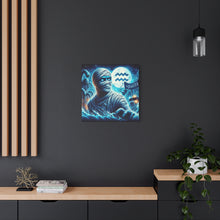 Load image into Gallery viewer, Mummy-Themed Canvas Art, Perfect for Halloween and Spooky Decor, Unique Home Wall Art, Great Gift for Horror Lovers, Halloween Decor
