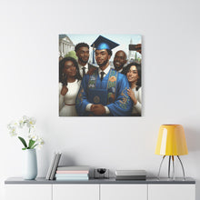Load image into Gallery viewer, Graduation Celebration Canvas Wall Art, Personalized Gift, Home Décor, Graduation Keepsake, Unique Family Portrait
