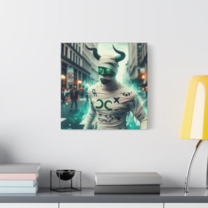 Canvas Print: Halloween Taurus Mummy
