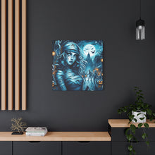 Load image into Gallery viewer, Mystical Mummy Canvas Art | Gothic Home Decor, Halloween Wall Art, Witchy Gift, Unique Art Print, Spooky Vibes, Mummy Themed Decor
