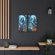 Load image into Gallery viewer, Aquarius Halloween Canvas Wall Art, Spooky Decor, Unique Gift, Home Decoration, Witch Theme Art, Perfect for Fall, Mysterious Vibe
