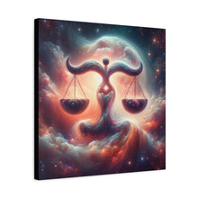Load image into Gallery viewer, Cosmic Balance Canvas, Wall Art, Astrology Decor, Libra Artwork, Spiritual Decor, Home Decor
