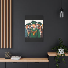 Load image into Gallery viewer, Graduation Canvas Art, Custom Grad Gift, Wall Decor, Graduation Celebration, Personalized Graduation Print
