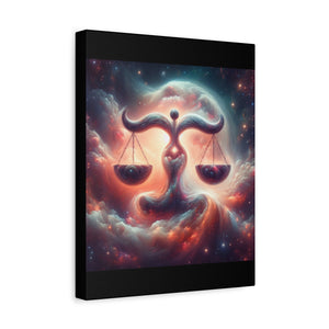 Cosmic Balance Canvas, Wall Art, Astrology Decor, Libra Artwork, Spiritual Decor, Home Decor