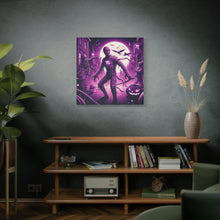 Load image into Gallery viewer, Halloween Wall Art, Spooky Canvas, Gothic Home Decor, Haunted House Decor, Mummy Artwork, Creepy Wall Hanging
