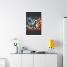 Load image into Gallery viewer, Celestial Aries Ram Canvas Art, Zodiac Decor, Astrological Wall Art, Gift for Astrology Lovers, Cosmic Home Decor, Unique Art Piece
