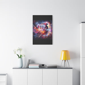 Cosmic Virgo Canvas Art, Zodiac Wall Decor, Astrology Gift for Her, Spiritual Home Decor, Artistic Virgo Print