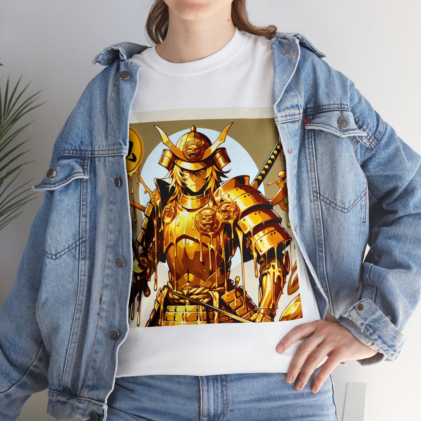 Samurai Leo (3) Unisex Heavy Cotton Tee