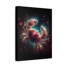 Load image into Gallery viewer, Cosmic Crab Canvas Wall Art, Nebula Art Print, Home Decor, Astrological Gift, Galactic Art Piece, Space-Themed Decoration
