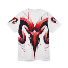 Load image into Gallery viewer, Bold Graphic Ram Tee | Unisex Cut &amp; Sew T-Shirt for Animal Lovers, Stylish Casualwear, Unique Gift Idea, Zodiac Sign Apparel
