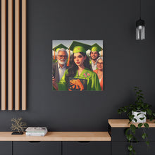 Load image into Gallery viewer, Graduation Canvas Print, Personalized Gift, Wall Art for Graduate, Celebration Decor, Matriculation Memory
